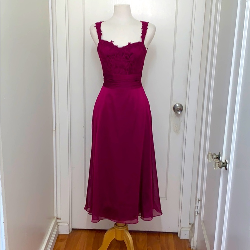 Cranberry Midi Dress